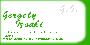 gergely izsaki business card